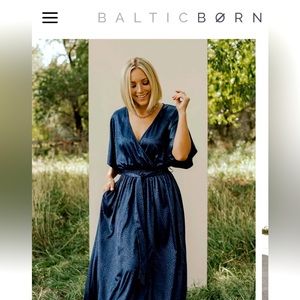 BalticBorn medium, navy kimono dress. Nwt